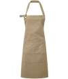 PR137 Premier Calibre Heavy Canvas Pocket Apron Khaki colour image